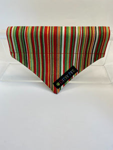 Christmas Stripe Slide On Bandana - Medium
