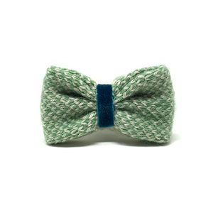 Green & Dove Harris Design Handmade Dog Bow Tie