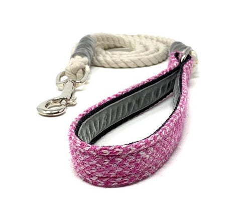 Pink & Dove Harris Design Rope Lead